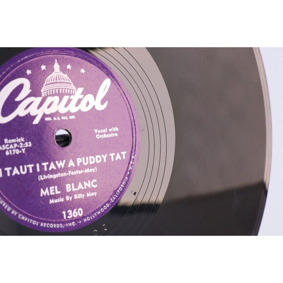 Mel Blanc – I Taut I Taw A Puddy Tat / Yosemite Sam 1951 10" 78 rpm Record 1360 - Picture 8 of 16